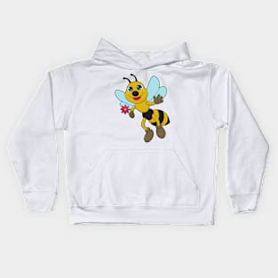 Bee with Flower Kids Hoodie